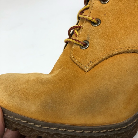 Timberland Women’s Earth Keepers Glancy Boots Wheat Leather Size 8 - Picture 15 of 16